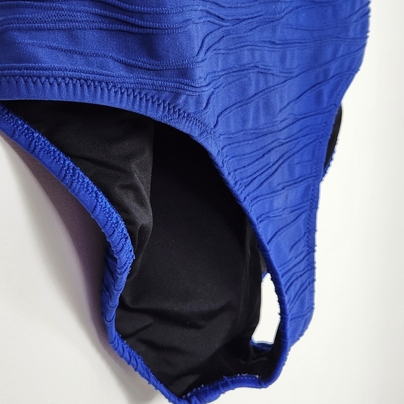 Lands' End V3403 One-Piece Navy Blue Padded Swimsuit Size 10 - Picture 4 of 11